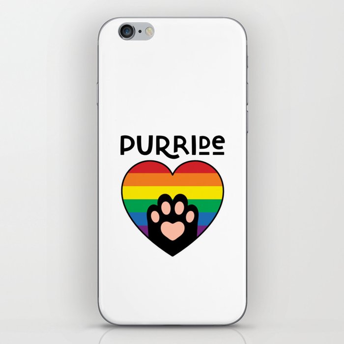 Pride Paw Rainbow Flag iPhone Skin