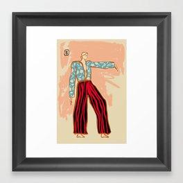 NEW YEAR DANCE Framed Art Print