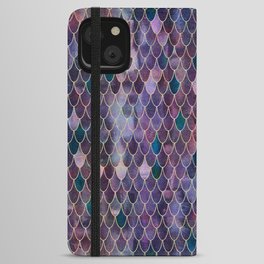 Mermaid Dark Purple iPhone Wallet Case