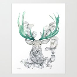 Magic Deer Art Print