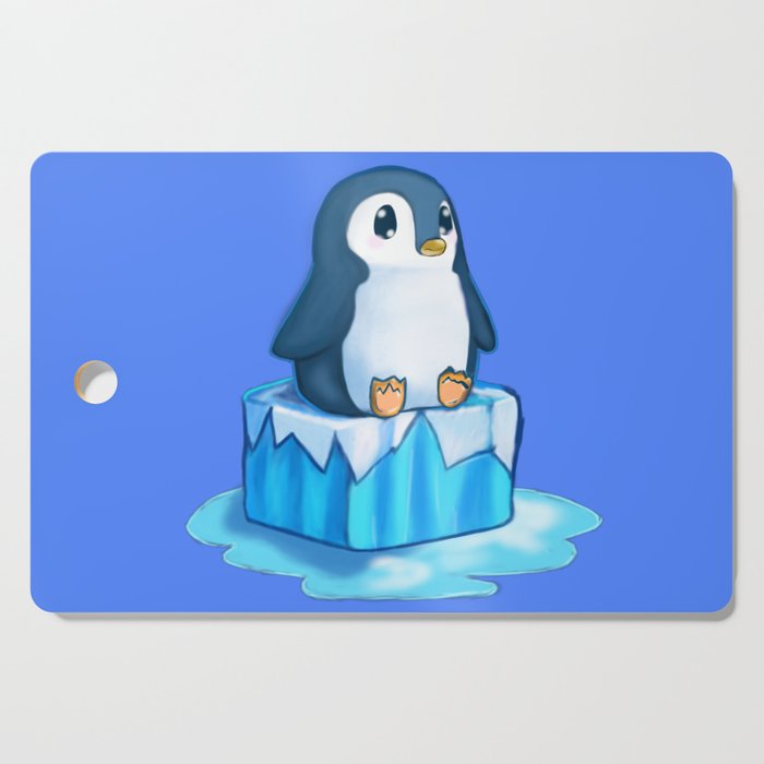 Penguin on Ice Cutting Board