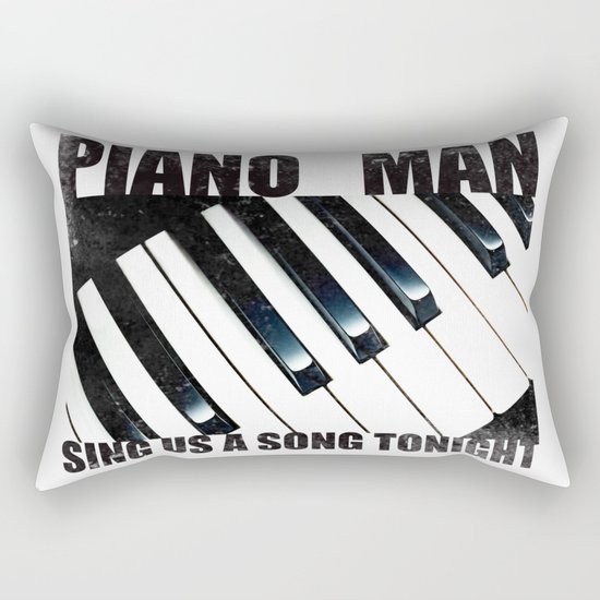 Piano Man Rectangular Pillow