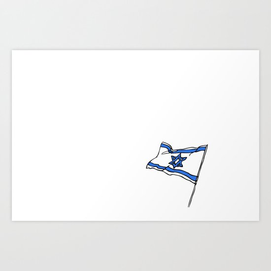 Israeli Flag Art Print