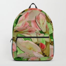 Lotus bloom in the blue sea of peacefulness Backpack