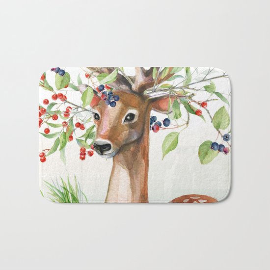 Winter animal #4 Bath Mat