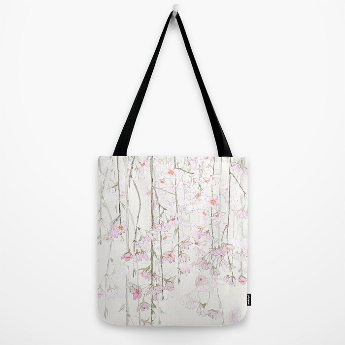 pink cherry blossom Tote Bag by colorandcolor | Society6