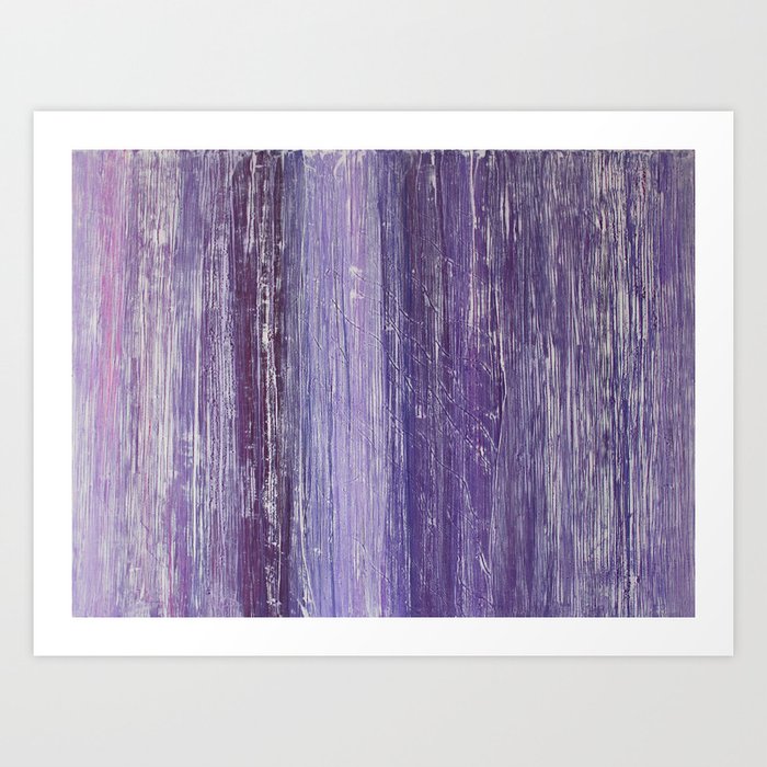 Purple Woodland Art Print