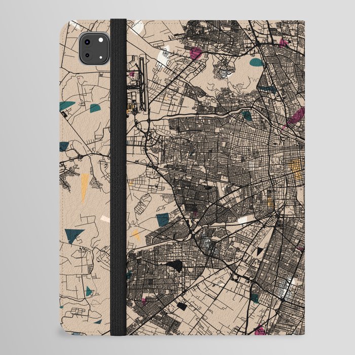 Santiago, Chile - Vintage Chilean City Map iPad Folio Case