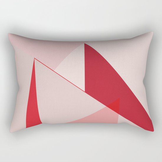 Geometric pink 02 Rectangular Pillow