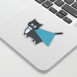 Super(angry) Kitty Sticker