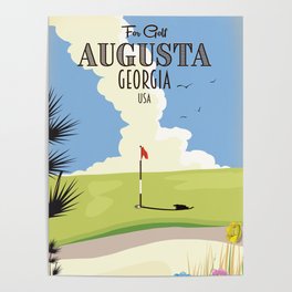 Augusta Georgia Golf Poster Poster