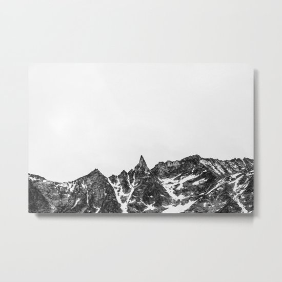 Minimalist Mountain Metal Print