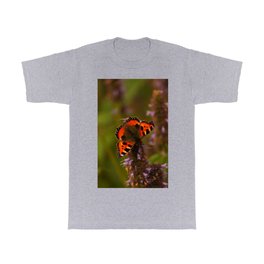 Butterfly on Lavender Vertical T Shirt