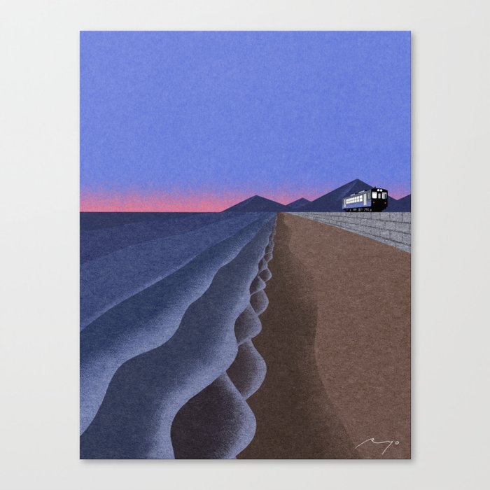 Beach in the Evening (2015) Canvas Print