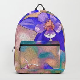 Colorado Columbine Flower Backpack