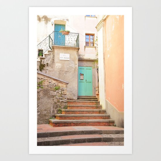 Turquoise Door Art Print