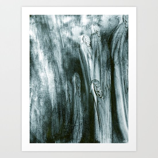 The listening Art Print
