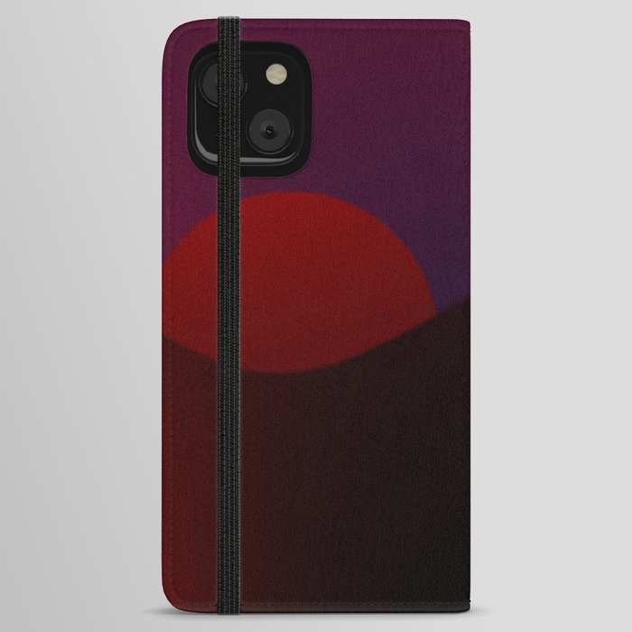 Red moon in red night ... iPhone Wallet Case