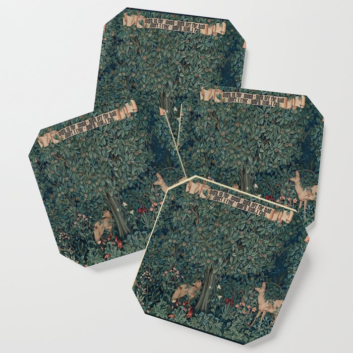 William Morris Greenery Tapestry Coaster