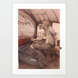 The King of the Road Art Print