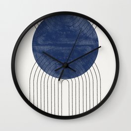 Mid Century Modern Blue Perfect Balance Wall Clock