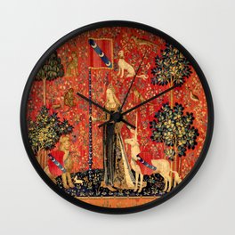 Lady and the Unicorn - Touch Wall Clock