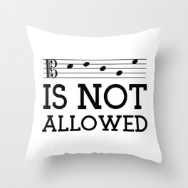 Decaf is not allowed Throw Pillow
