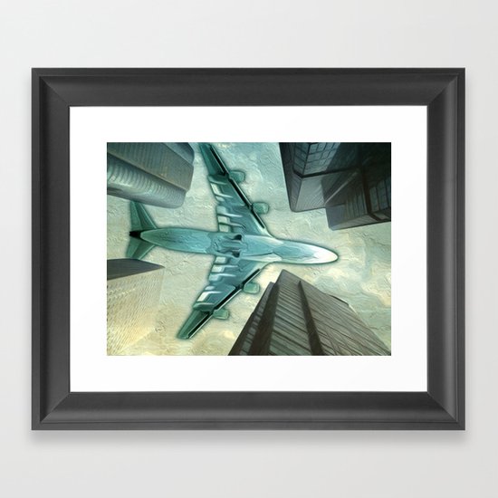 Flight path Framed Art Print