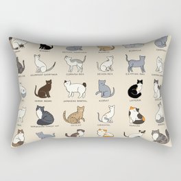 Cat Breeds Rectangular Pillow