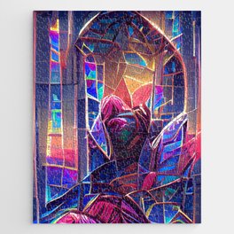 Stained Glass Abstraction Jigsaw Puzzle