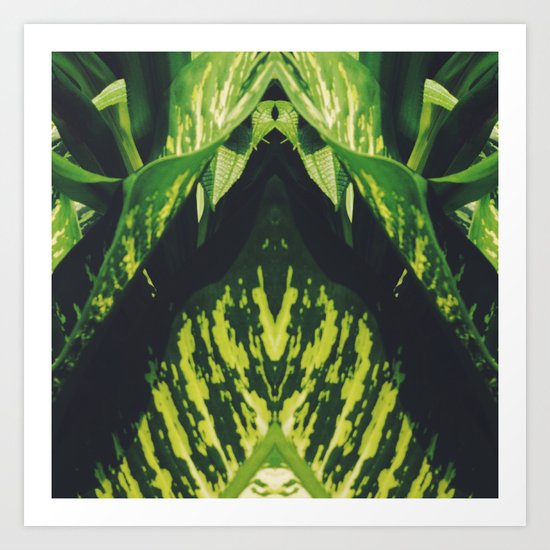 50 Shades of Green (5) Art Print