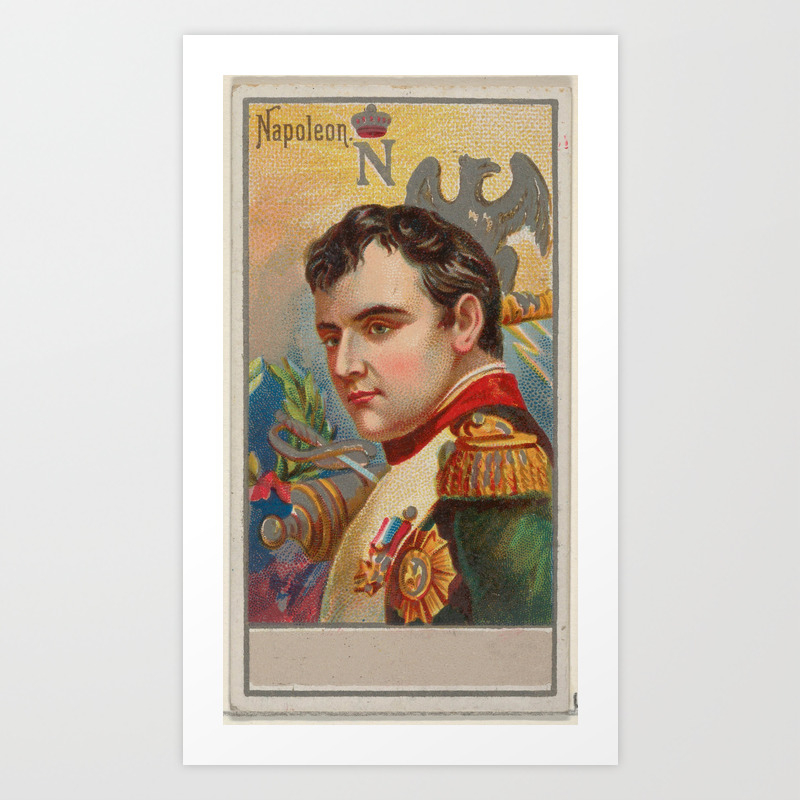 Vintage Napoleon Bonaparte Portrait Illustration 1888 Art Print