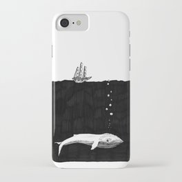 Big Whale, Little Boat iPhone Case