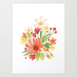 Beautiful flowers Art Print