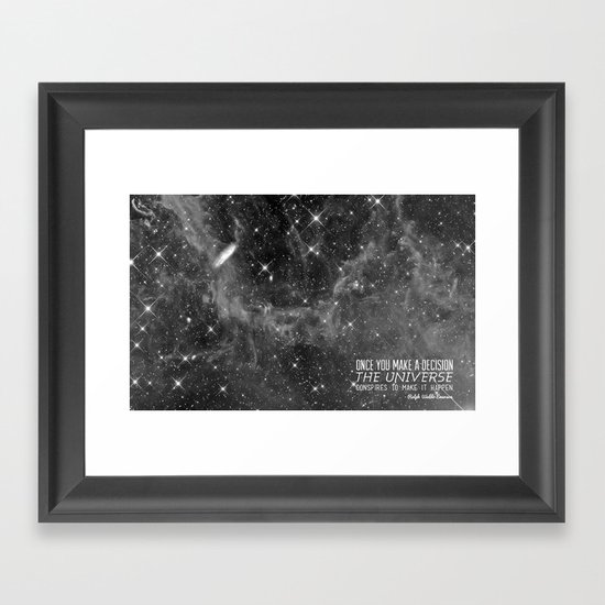 Put yourself out there Framed Art Print