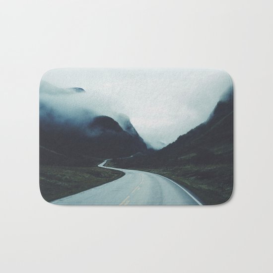 Dark road Bath Mat