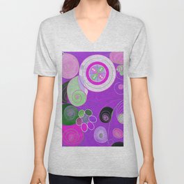 The Ten Largest, Group IV, No.4 (Purple) by Hilma af Klint V Neck T Shirt