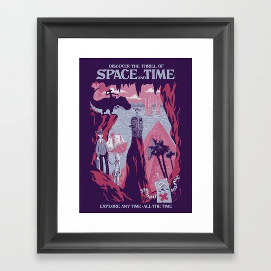 Space and Time Framed Art Print