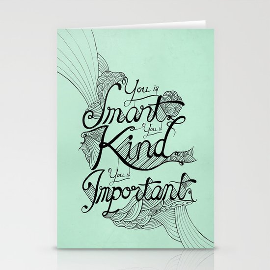 Smart. Kind. Important. Stationery Cards