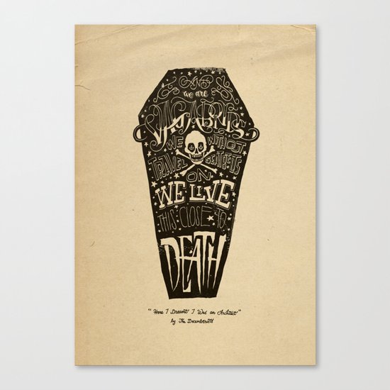 Lyrics & Type Canvas Print