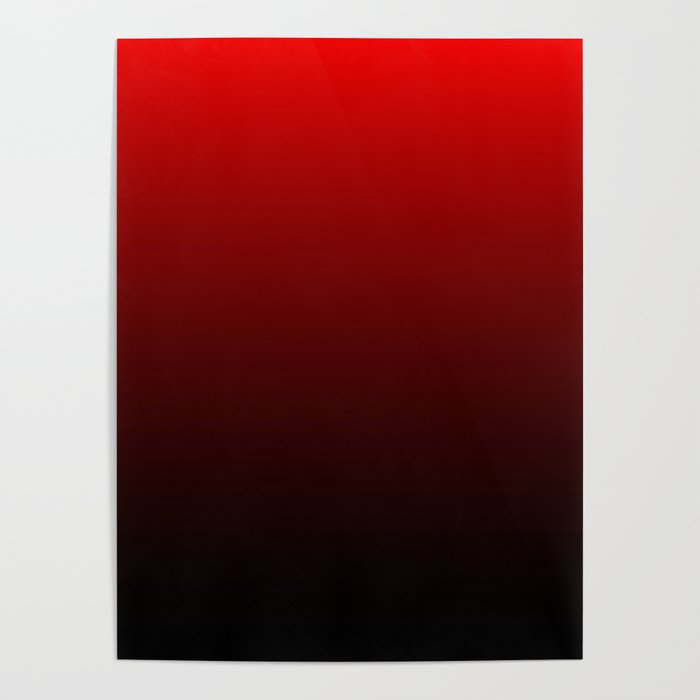 Red Black Poster by Color Obsession | Society6