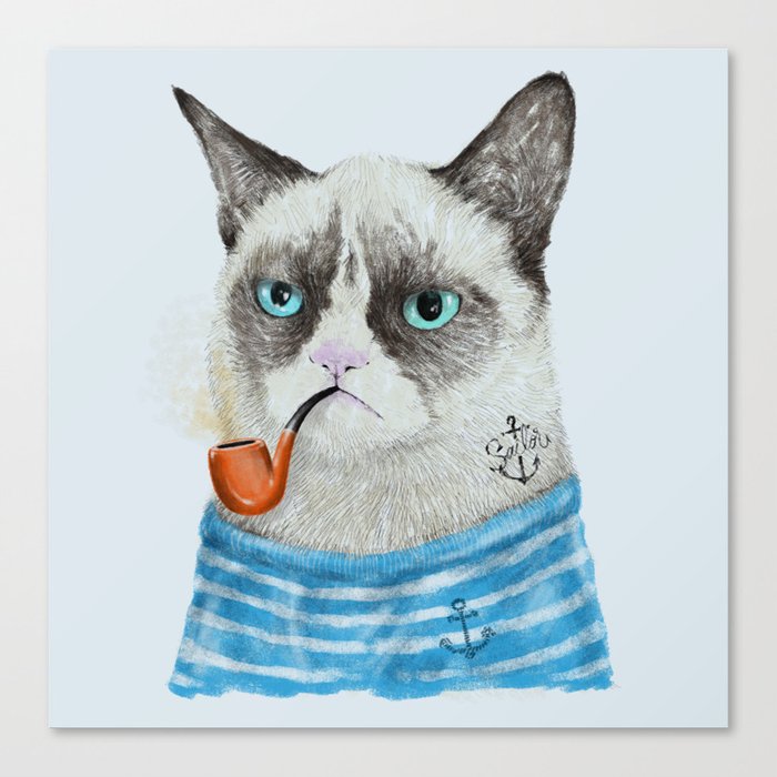Sailor Cat I Canvas Print