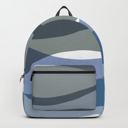 Abstract Waves Pattern Backpack