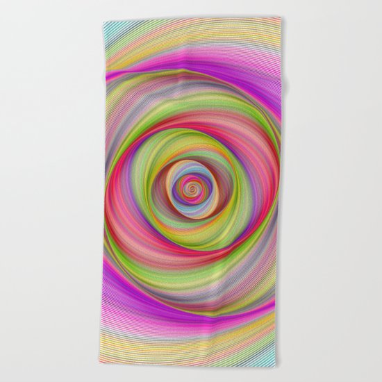 Magnetic storm Beach Towel