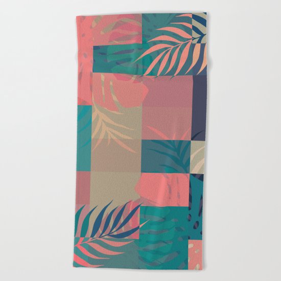 Tropical Mess #society6 #decor #buyart Beach Towel