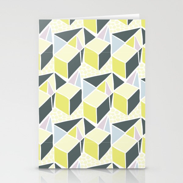 3D Triangles Stationery Cards