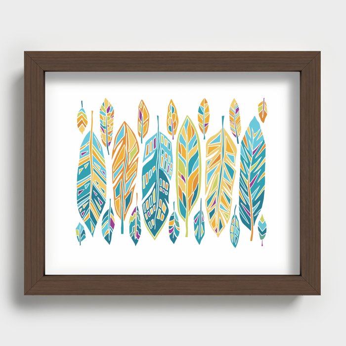 Feathers Recessed Framed Print
