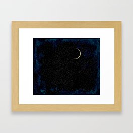Crescent Moon Framed Art Print