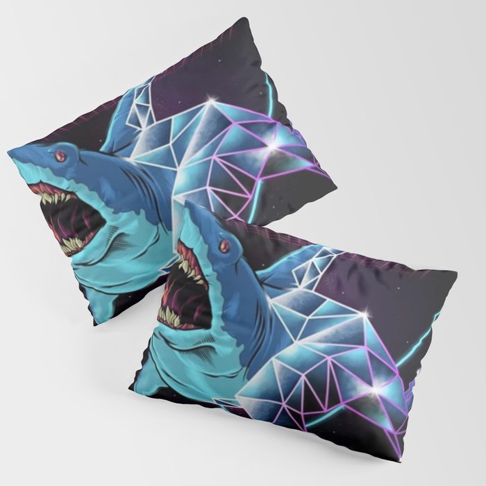 Shark 80s  Pillow Sham