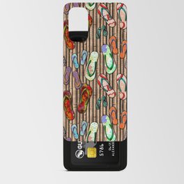 floral tribal bamboo slaps swatch Android Card Case